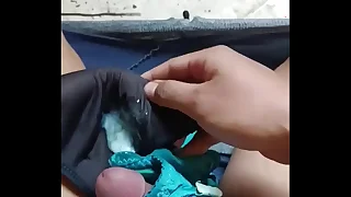 There's a neighbor's interior being dried in the sun